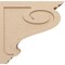 Ekena Millwork 8"W x 32"D x 32"H Thin Scroll Rough Cedar Woodgrain TimberThane Corbel, Primed Tan CORUR08X32X32SCRRCPR - alternate 5